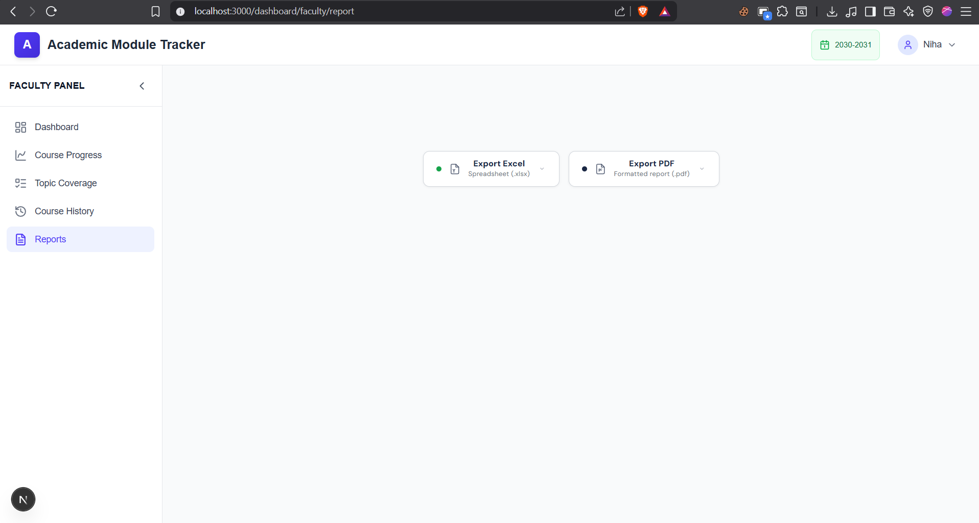 HOD Dashboard